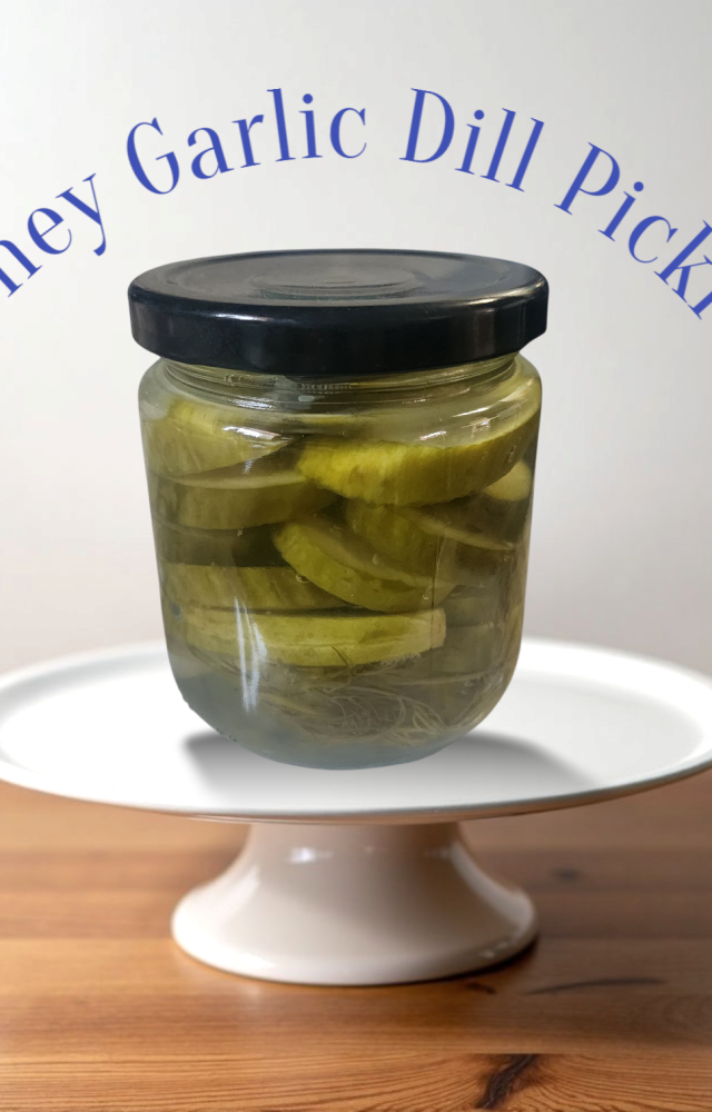 Honey Garlic Dill Pickles 
