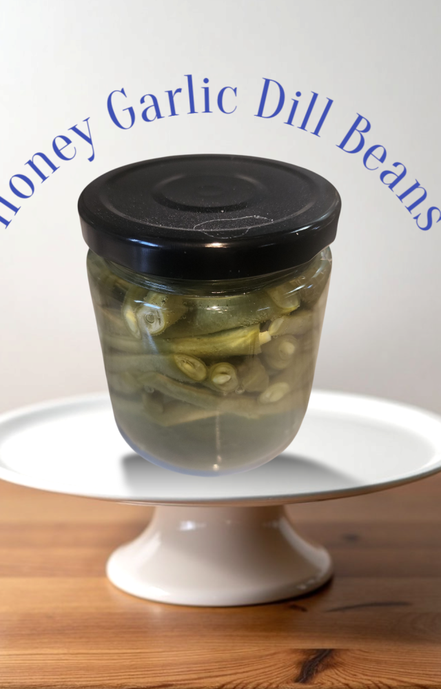 Honey Garlic Dill Bean Pickles 